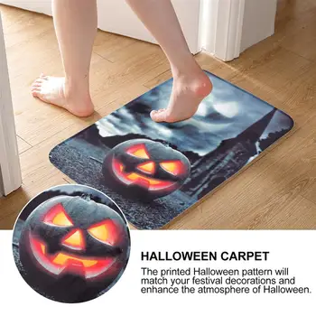 

Halloween Door Mat Household Floor Cushion Kitchen Bedroom Bathroom Carpet Doormat Entrance Mat Living Room Carpet Mat