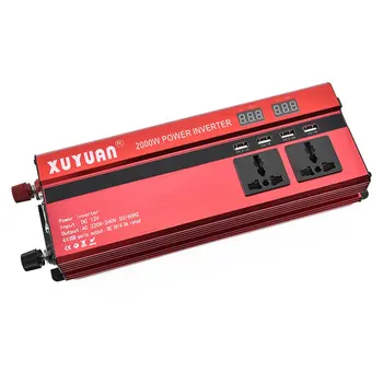 

Led Display Car Inverter Converter Usb Interface 2000w Dc 12v 24v To Ac 220v Automotive Power Inverter