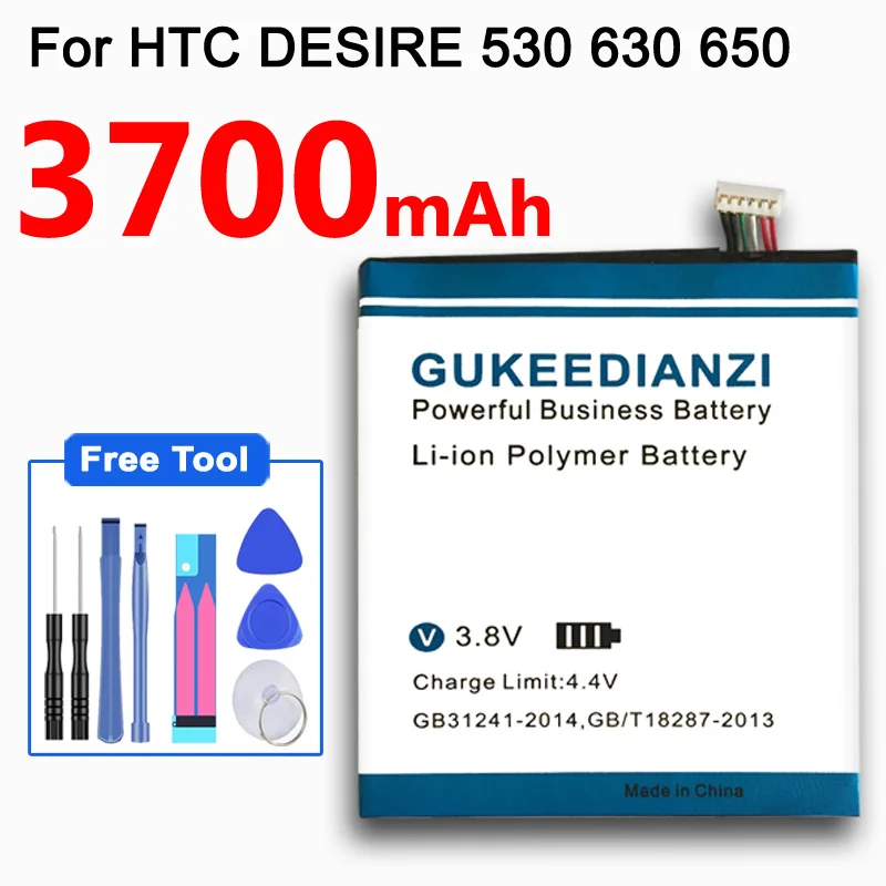 GUKEEDIANZI 3700 мАч батарея B2PST100 для htc DESIRE 530 630 650 D530U мобильный сменный аккумулятор
