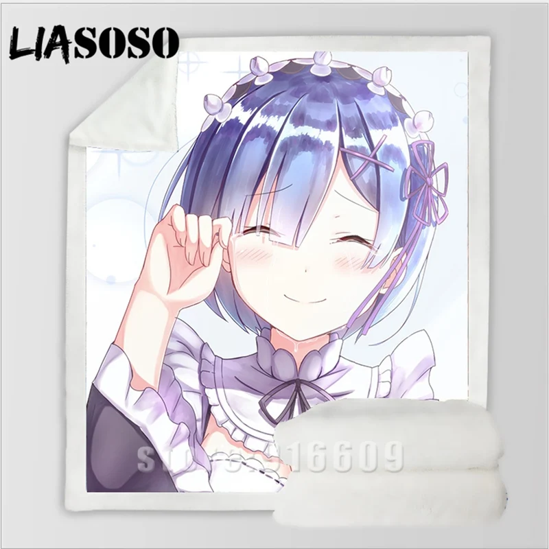 Сексуальный Re: zero двойной горничной Ram Rem Диван Постельные принадлежности Dj офис Harajuku зимнее модное одеяло покрывало детское одеяло для путешествий одеяло для прогулок
