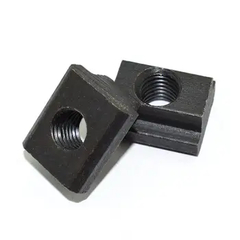 

2 Pieces T-Slot Nuts M10 Clamping Table Slot Milling T Sliding Nut Block Slot Machine Tool M10 Screw Black