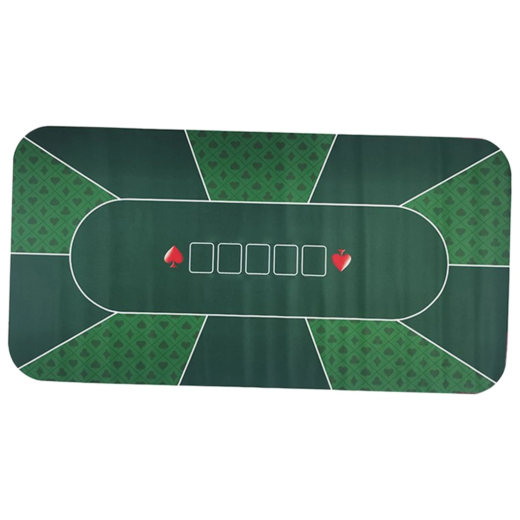 

Non-Slip Poker Table Layout Mat Home Portable Blackjack Gambling Tabletop Mat Roll-up Rectangle Layouts Pad Accessories