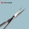 1pc STALEKS Stainless Steel SS-40-3 European Russian Dead Skin Scissors Curved Sharp-nosed Scissors Barbed Makeup Tools 1