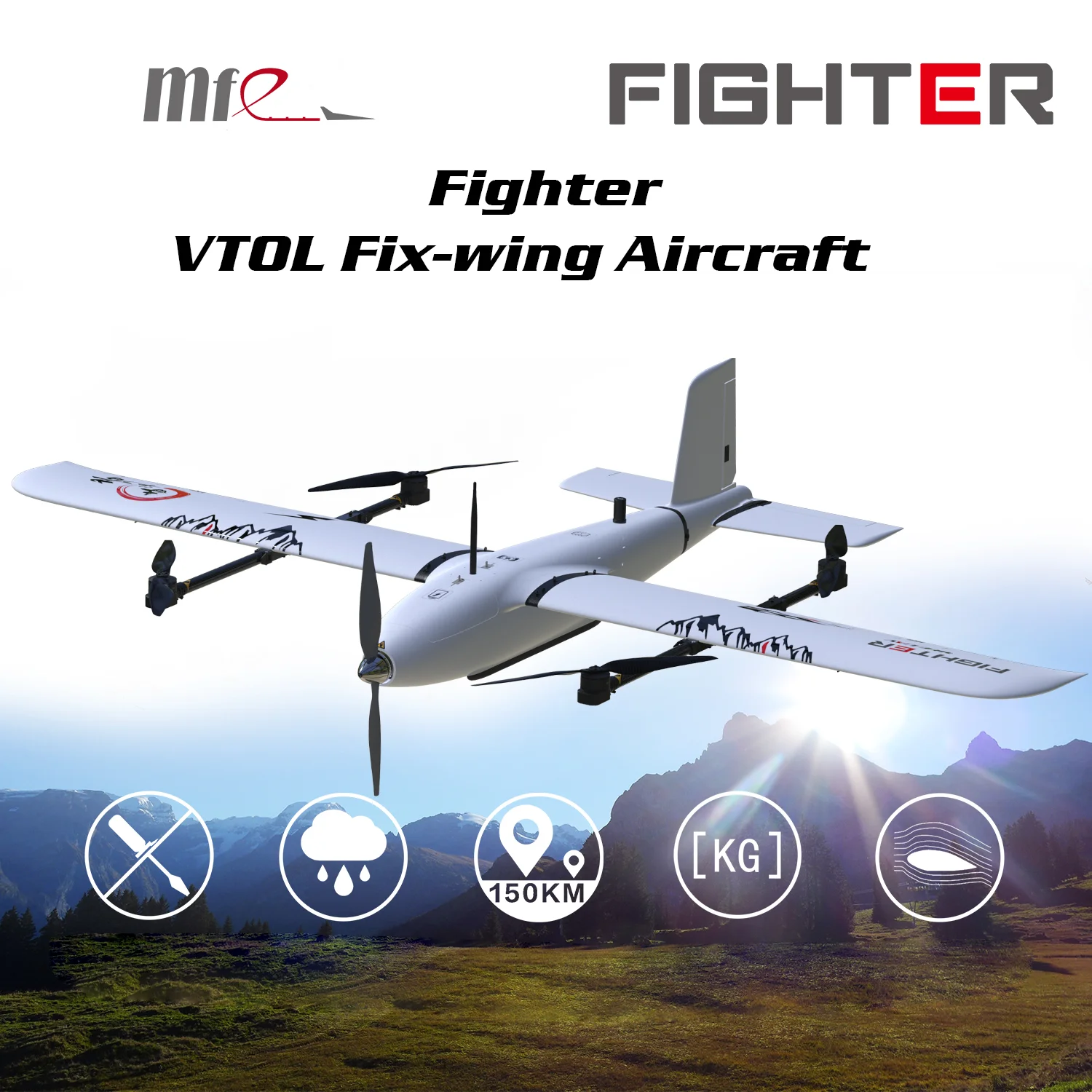 Makeflyeasy Fix wing БПЛА карта самолета VTOL версия|Радиоуправляемые самолеты| |