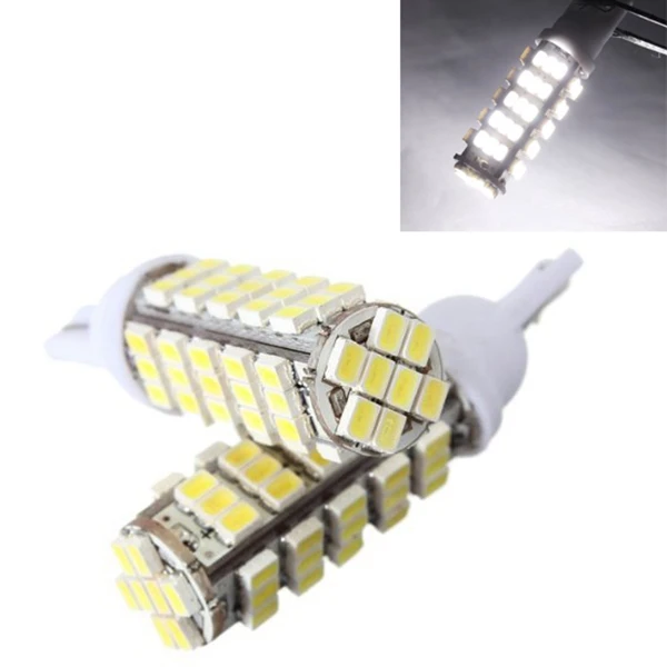 Новый 2 X T10 W5W лампочка 68 SMD светодиодный Белый Ксенон пилот DC 12V автомобильные огни