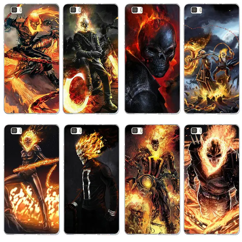 Ghost Rider Fire Car для huawei P8 P9 P10 P20 P30 mate 10 Pro Y5 Y6 Y7 2018 2019 Honor 6X7X9 Lite Plus Shell Мягкий силикон |