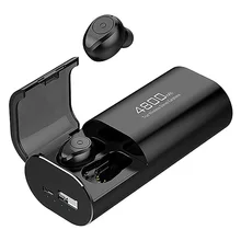 Quality Wireless Bluetooth 5 0 Headphones with 4800MAh Charging Case As Power Bank with Mic USB Type C Cable TWS Stereo In Ear