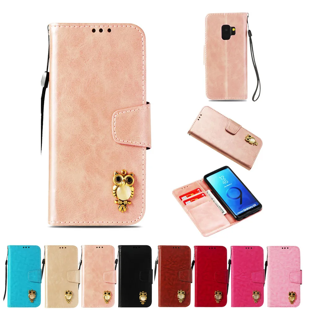 

Flip Case For XIAOMI 5X MI A1 A2 Lite Leather Owl Book Case For REDMI 6 PRO 6A 5A note5 Pro Wallet Magnetic Cover with Lanyard