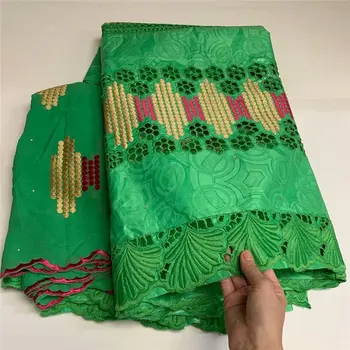 

Latest African Lace Fabric 100%Cotton Bazin Riche Getzner 2020 Nigerian French Tulle Net Lace Fabric for Wedding Dress 5+2Yards