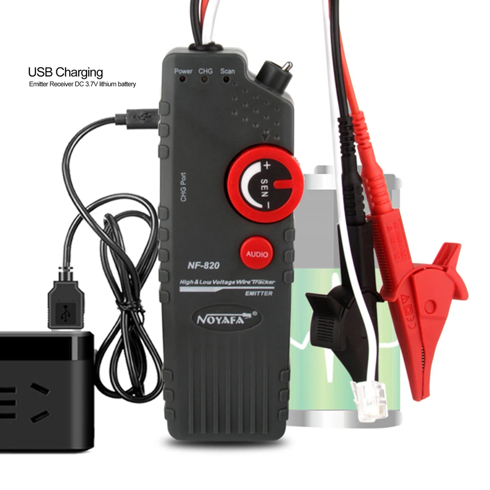 noyafa NF-820 RJ45 RJ11 BNC Network Cable tester High Low Voltage Cable Underground Cable Finder Anti-Interference Wire Tracker 6