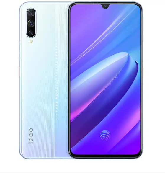 8G 128G White VIVO iQOO Android 9 мобильный телефон OTA обновление отпечатков пальцев ID Snapdragon 855 NFC type-C 4000 мАч 44 Вт Быстрая зарядка 4D игровой мобильный телефон - Цвет: 8G 128G White
