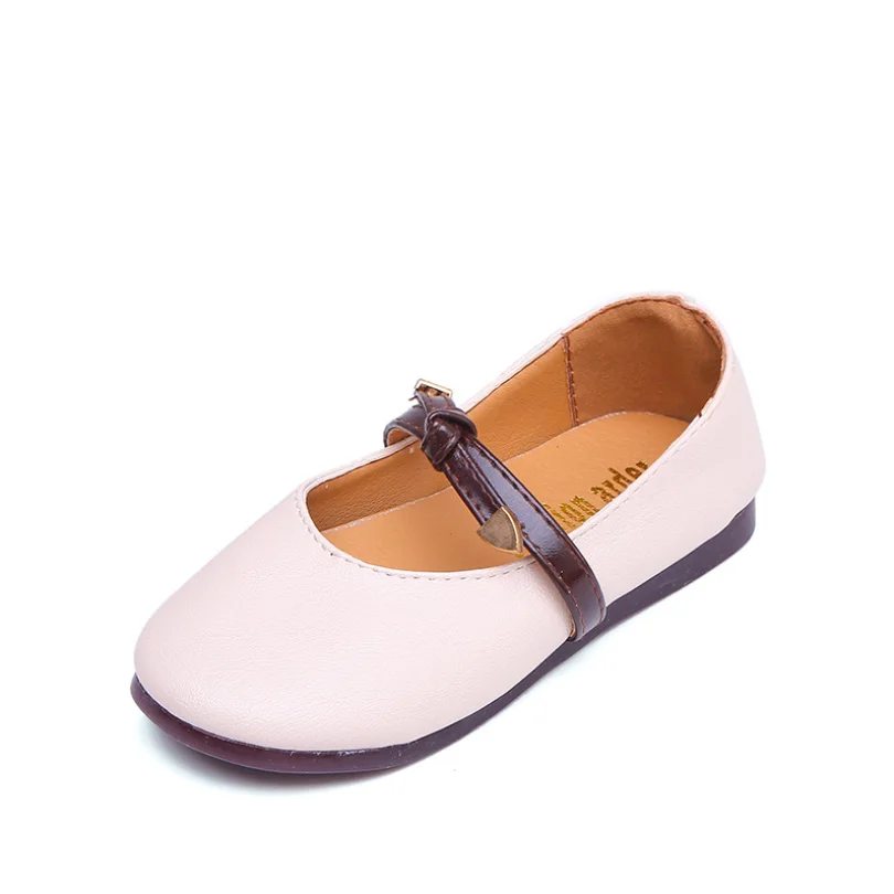 Новинка Детская кожаная обувь для девочек Босоножки принцессы Свадебные туфли