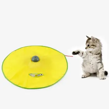 

Electric Turntable Cat Toys Cat Training Exercise Funny Play Plaything Cat Spinning Chase Toy