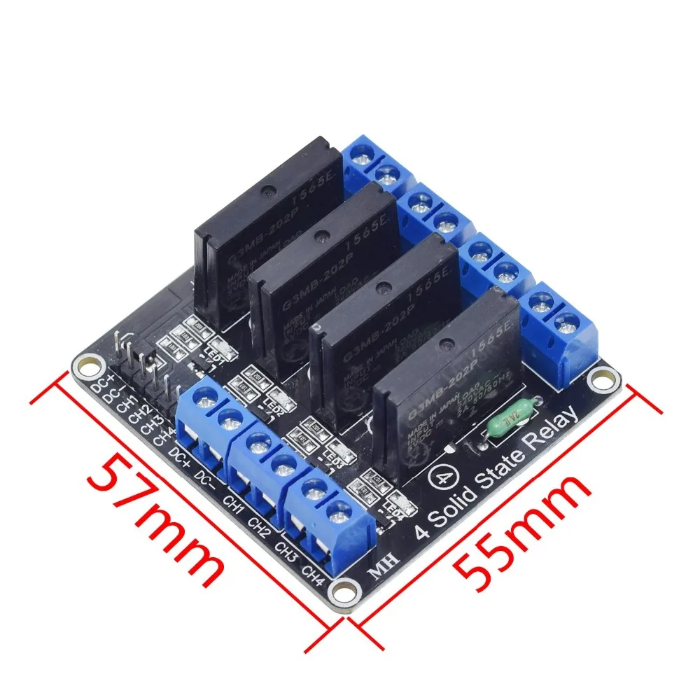 5V Relay 1 2 4 8 Channel OMRON SSR High Low Level Solid State Relay Module 250V 2A For Arduino