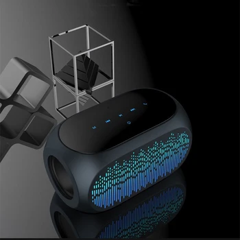 

Portable 10W bluetooth Speaker Colorful Column Speaker Hifi Stereo Bass Handsfree With Mic Support TF Card AUX