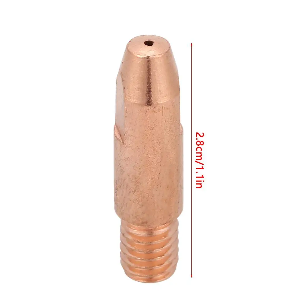 Контактный наконечник держатель M6 20 шт. Медь для Binzel 24KD типа для сварки MIG/MAG сварочный фонарь 0,8/1,0/1,2 мм Замена аксессуары