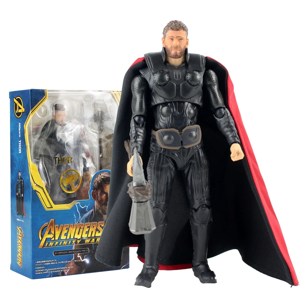 Avenger Super Hero Thor Movable Action Figure Toy Collection Christmas Gift 16cm 