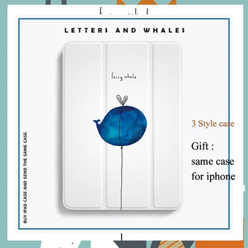 

Blue Fairy Whale Smart Cover For iPad Pro 9.7 6th 7th 11 air 10.5 12.9 10.2 Mini4 5 2019 Tablet Case with or no pencil holder