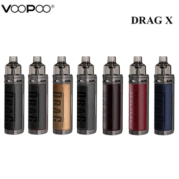 

VOOPOO Drag X Pod Mod Kit 80W 4.5ml Cartridge GENE.TT Chip with PnP-VM6 Coil Electronic Cigarette Vape Vaporizer VS Drag S