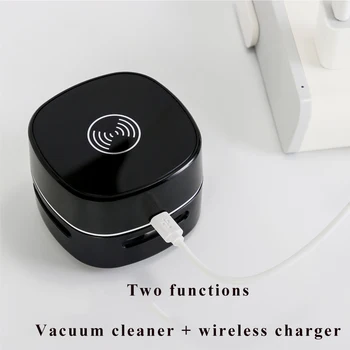 Wireless Charging Vacuum Cleaner Office Desk Dust Home Table Sweeper Vacuum Cleaner For Car Home Computer Sweeper Christmas gift 4