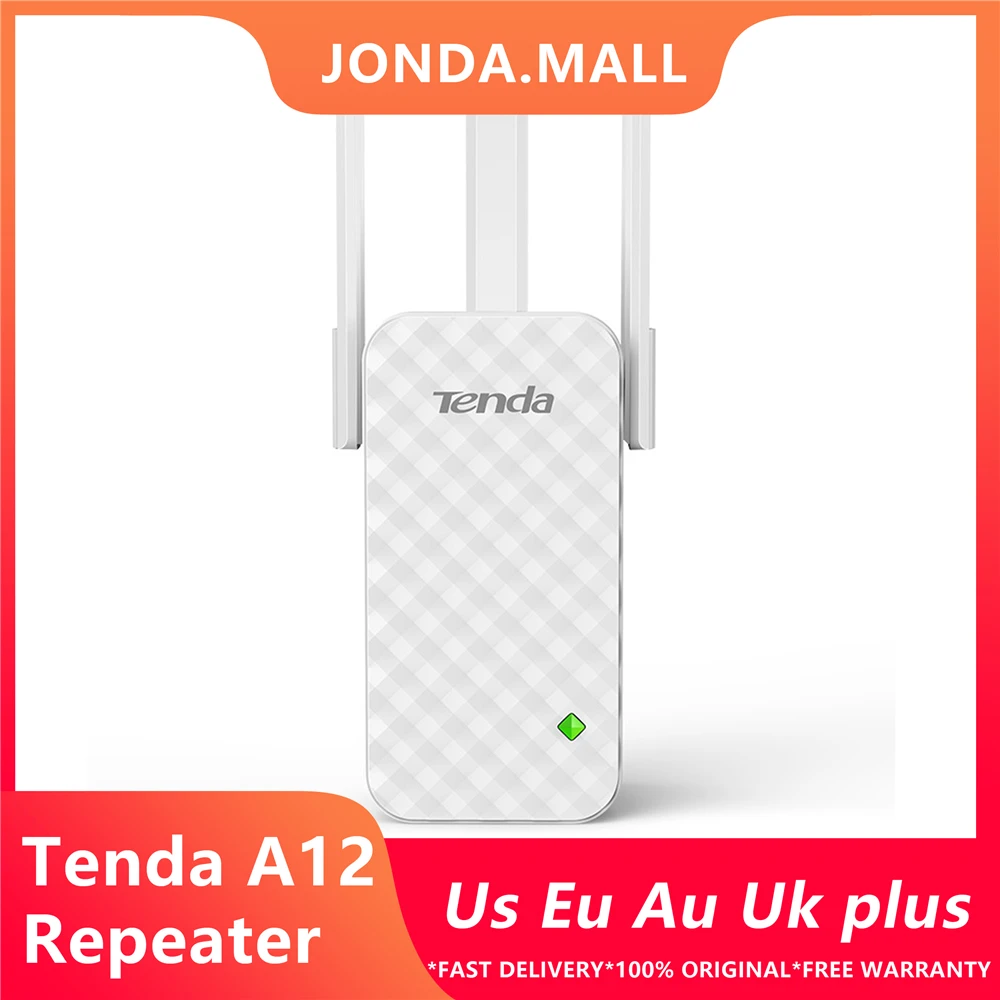 Tenda A12 300 Мбит/с Wi-Fi ретранслятор Беспроводной Range Extender Wi-Fi усилитель сигнала расширитель, идеальный партнер Беспроводной Wi-Fi роутера