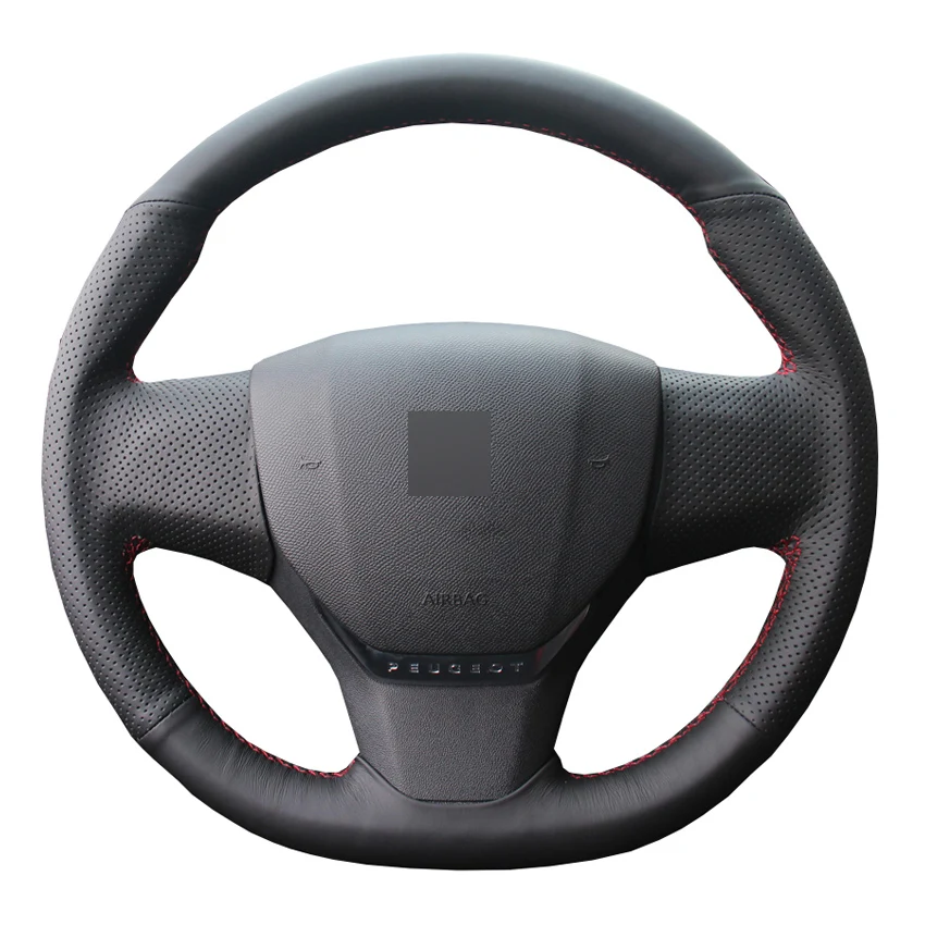 Чехол на руль из искусственной кожи для Citroen C3 XR 2015 2019 C4 2016 Peugeot 408 2014 Traveler 2019|Чехлы