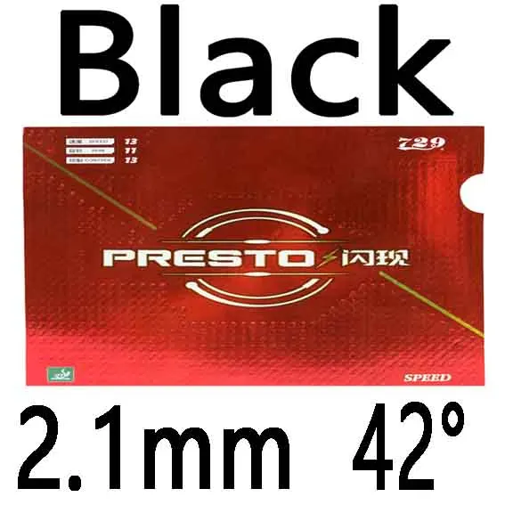 SPEED Blk 2.1mm H42 Дружба 729 PRESTO Spin/Таблица скорости теннис резиновая губка для пинг-понга - Цвет: SPEED Blk 2.1mm H42