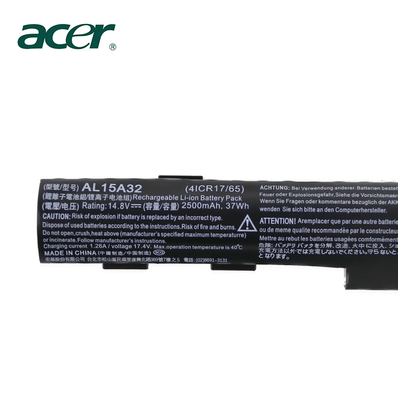 Аккумулятор для ноутбука acer Aspire E5-422G 472 E5-473 E5-473G E5-522 522G E5-532 E5-532T E5-573G E5-553G V3-574G AL15A32