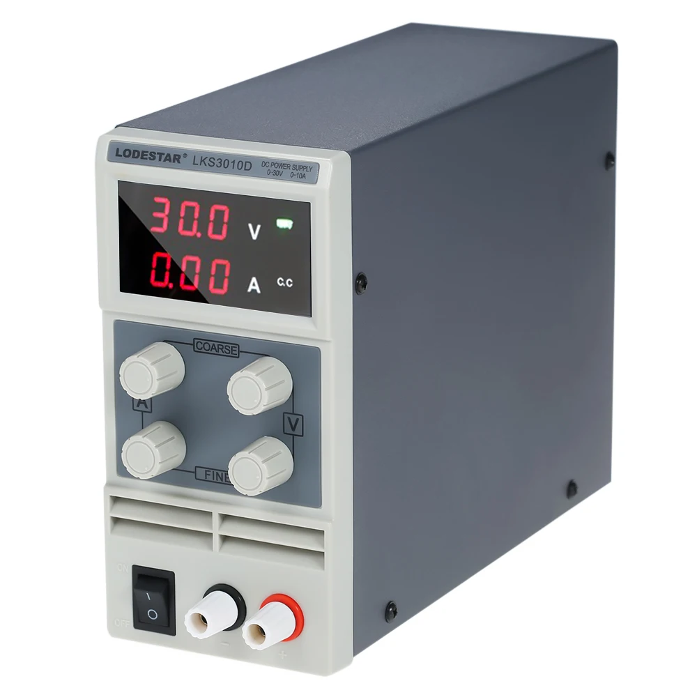 

Hot LODESTAR Switching DC Power Supply 3 Digits Display LED 0-30V 0-10A High Precision Adjustable Mini Power Supply AC 110V/220V