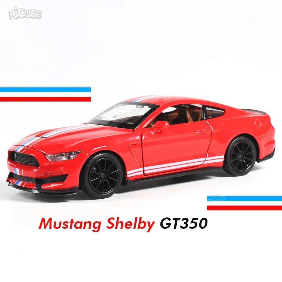 Масштаб Mustang Shelby GT350 игрушка 1:32 Модель гоночного автомобиля литой игрушечный