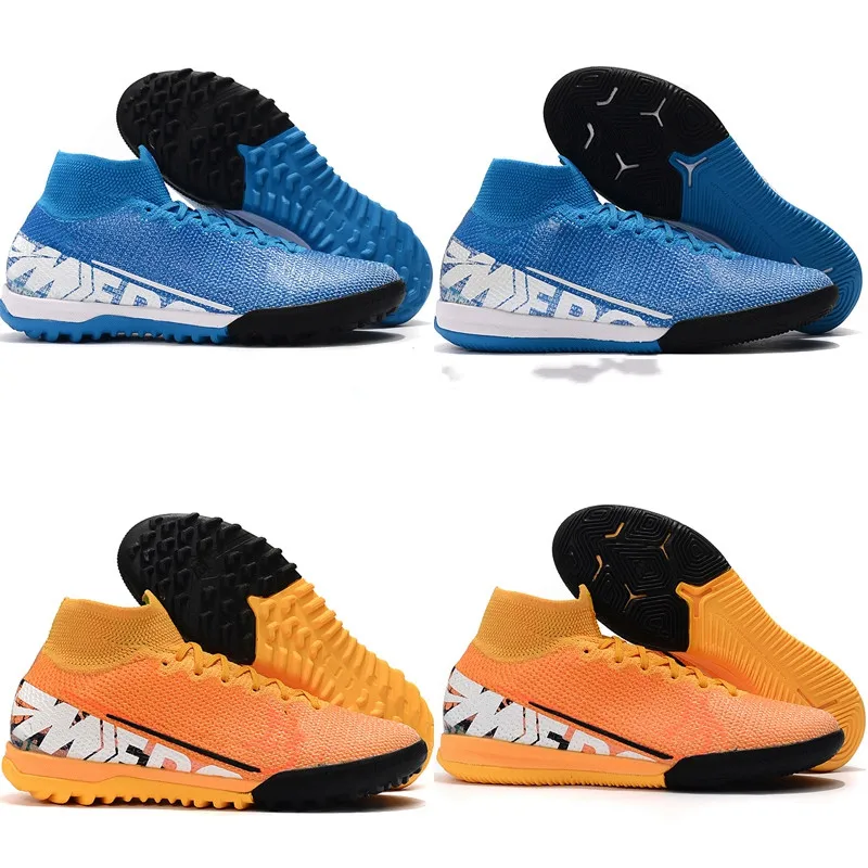 

019 new arrival mens soccer shoes neymar indoor soccer cleats Mercurial Superfly 7 VII 360 Elite IC TF football boots cr7 Ronald