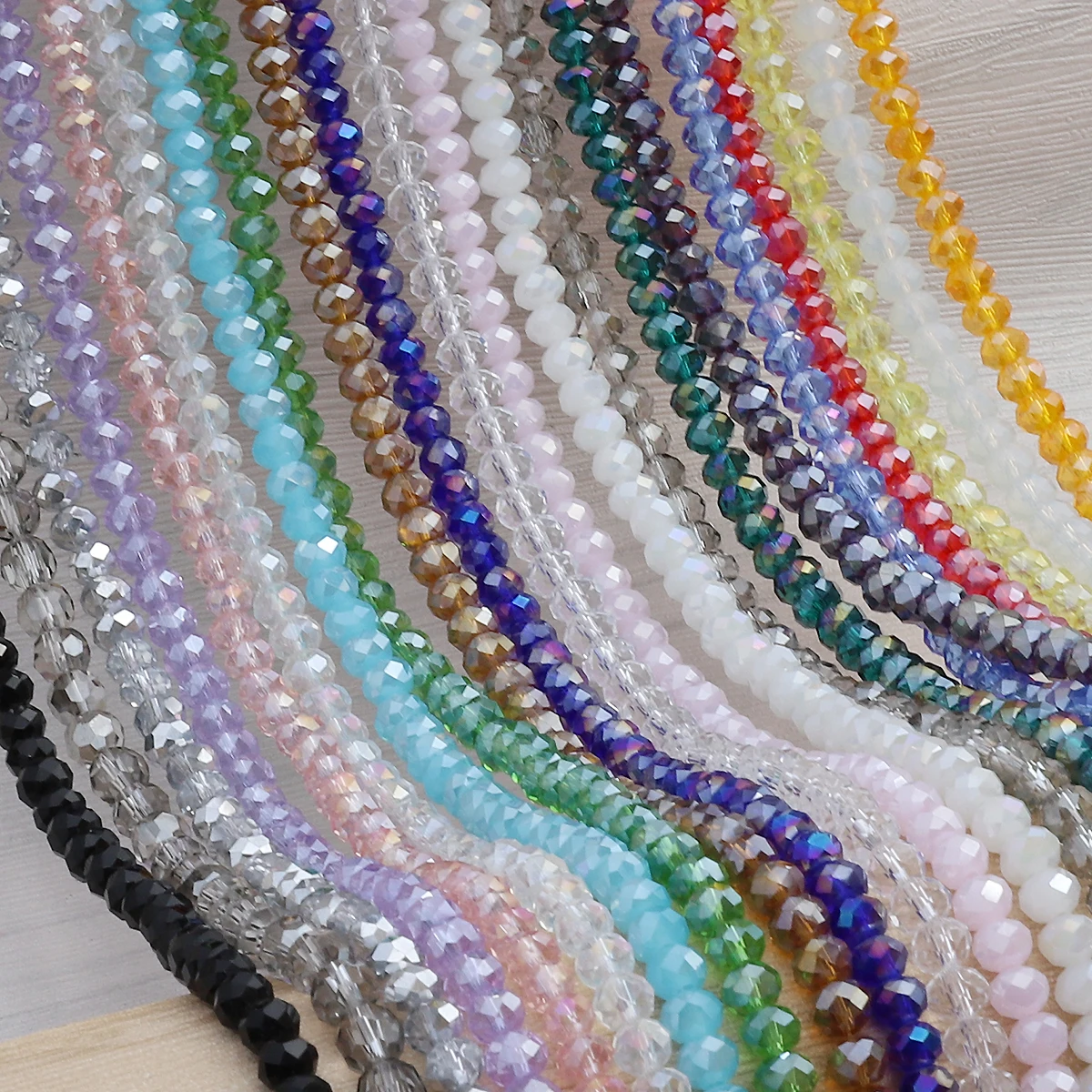 Mini perles rondes en cristal de 2mm, 170 pièces/sac, perles de verre à facettes en vrac pour la fabrication de bijoux, accessoires de bijouterie, couleurs ab, bricolage