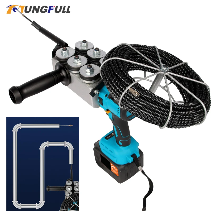 AutomaticElectricPullerThroughWallBrushlessElectricianStringingMachineRechargeableWall