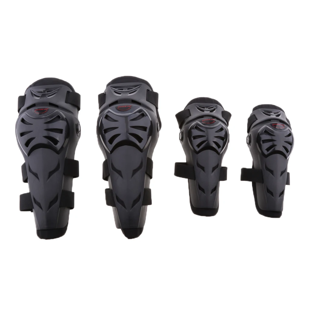 4Pieces Motorcycle Motocross Cycling Elbow and Knee Pads Protector Guard Armors Set Black | Автомобили и мотоциклы