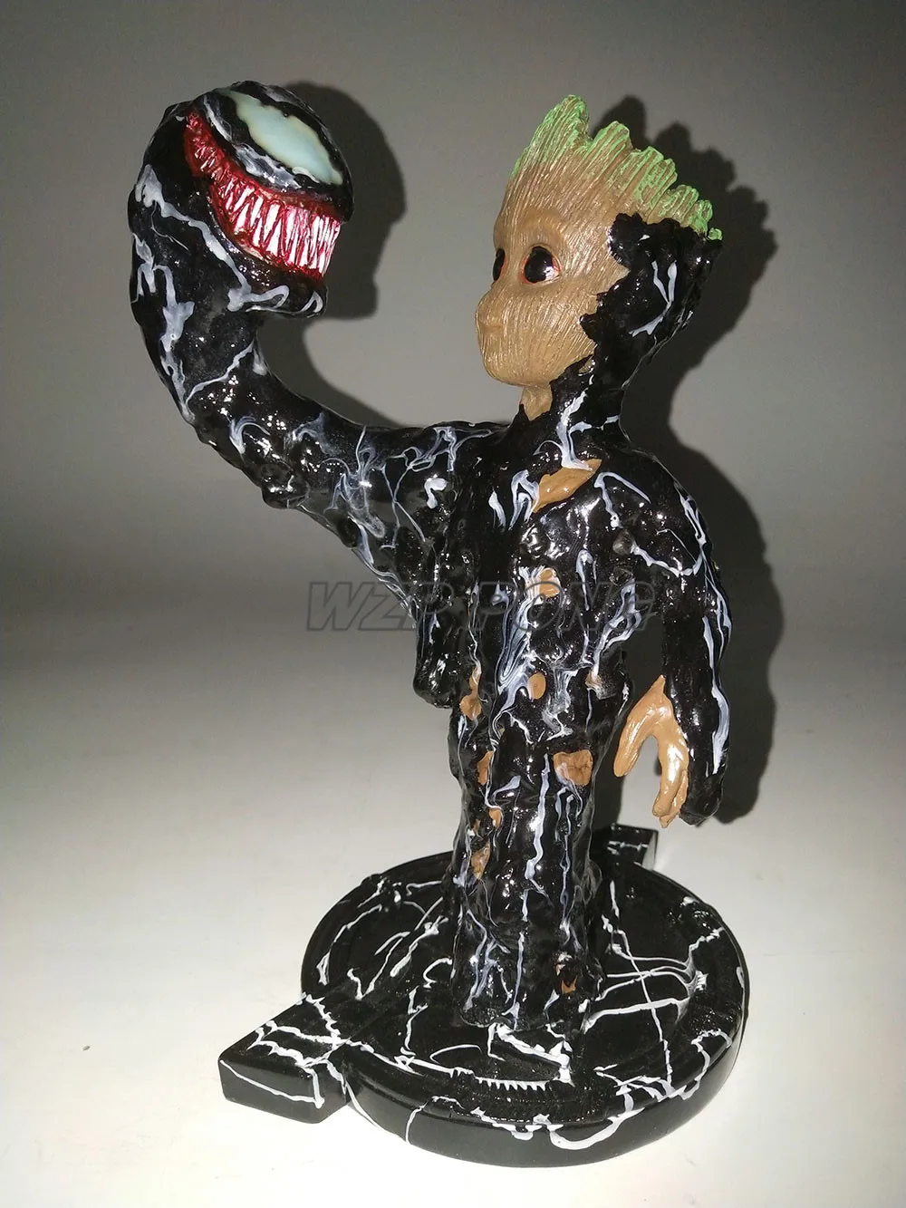 23 см Дерево человек Cos Venom с основанием фигурка куклы игрушки Смола Статуя Бюст фигурка Коллекционная модель игрушки подарок Brinquedos