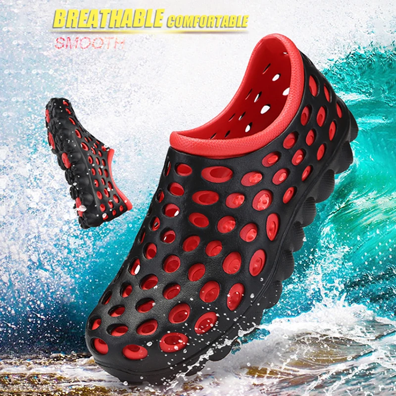 

Aqua Shoes Summer Mens Beach Sandals Hollow Out Casual Breathable slippers Upstream Shoes Water Shoes Non-slip Sneakers