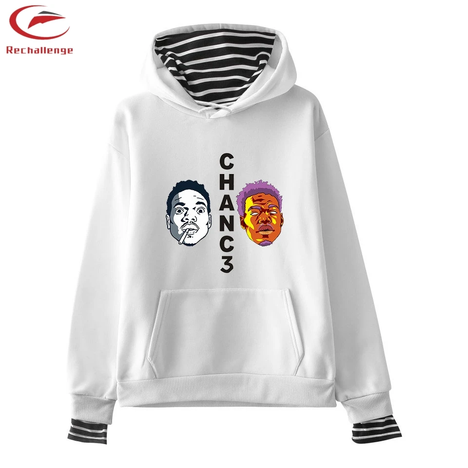 Chance The Rapper/Новинка 2019 года; женская модная одежда с длинными рукавами и принтом; имитация двух частей; Chance The Rapper