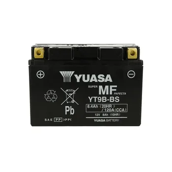 

YUASA HE01136 motorcycle battery YUASA YT9B-BS preloaded sealed 12V 8,4Ah 120A