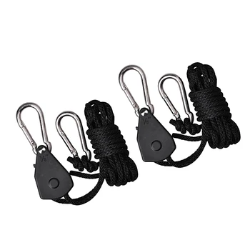 

Grow Light Hangers 1/8 Adjustable Rope Ratchets Hydroponics Tent Filters