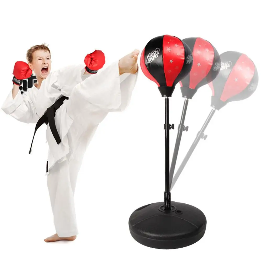 Crianças ajustável fitness boxe conjunto soco pêra