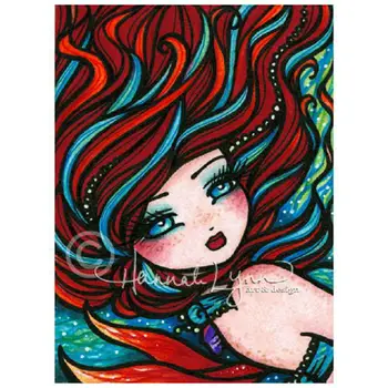 

2021 Hot Sale Resin 5d Diamond Painting Cross Stitch Mermaid diamond Embroidery picture Diy Rhinestones Set For Needlework
