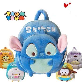 

Cartoon Tsum Tsum Mickey Minnie Winnie Daisy Stitch Kids Backpack Kindergarten Children School Bag for Kids Christmas Gifts