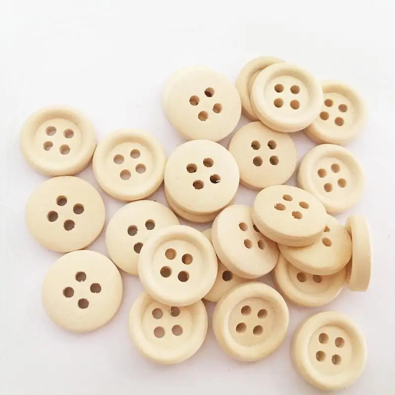 5PCS Spot diameter 1.3cm DIY accessories handmade wooden buttons clothing shirt button | Дом и сад