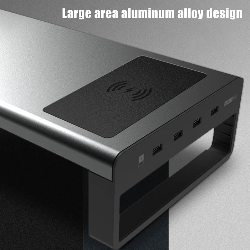 Smart Base Aluminum Alloy Computer Laptop Base Stand with USB 3.0 Port DQ-Drop