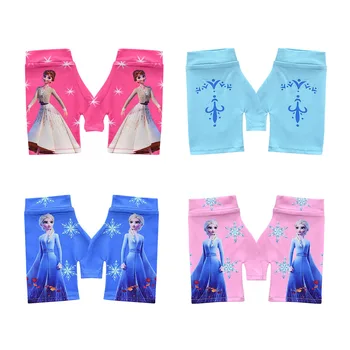 

Frozen Gloves Disney Cartoon Children's Gloves Girls Half-finger Gloves Princess Aisa Anna Magic Gloves Fingerless Gloves