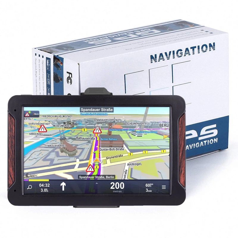without Bluetooth Anfilite " HD Автомобильный gps навигатор FM mp3 mp4 Navitel последние европейские карты Sat nav грузовик gps навигаторы автомобильные - Размер экрана, дюймов: without Bluetooth