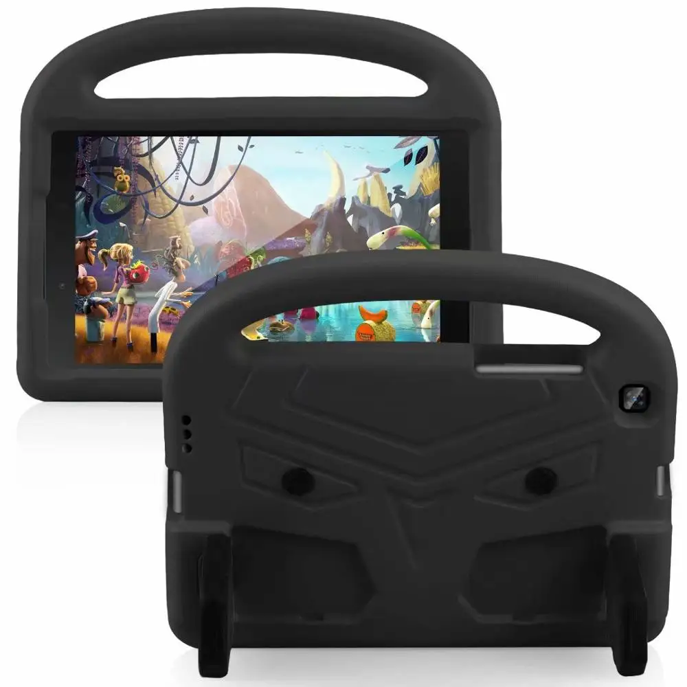 Black Чехол для samsung Galaxy Tab A 8,0 SM-T290 SM-T295 T297 ручной ударопрочный EVA чехол для всего тела с ручкой чехол-подставка для детей - Цвет: Black