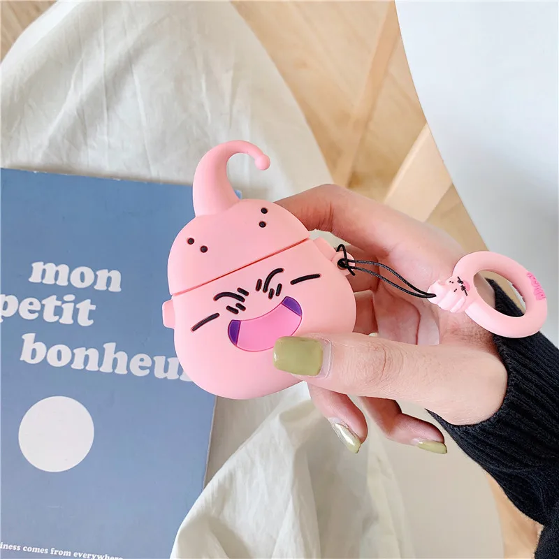 Majin Buu для AirPods чехол для Apple 3D аниме «драгонболл» Z корпусы гарнитурные для Airpods 1 2 силиконовый чехол Аксессуары Защитная крышка