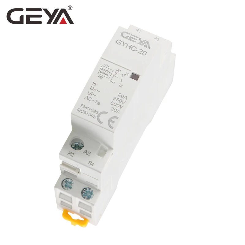 GEYA GYHC 2P 20A 2NO 2NC 1NO1NC бытовой контактор 220 В 50/60 гц автоматический на din рейке