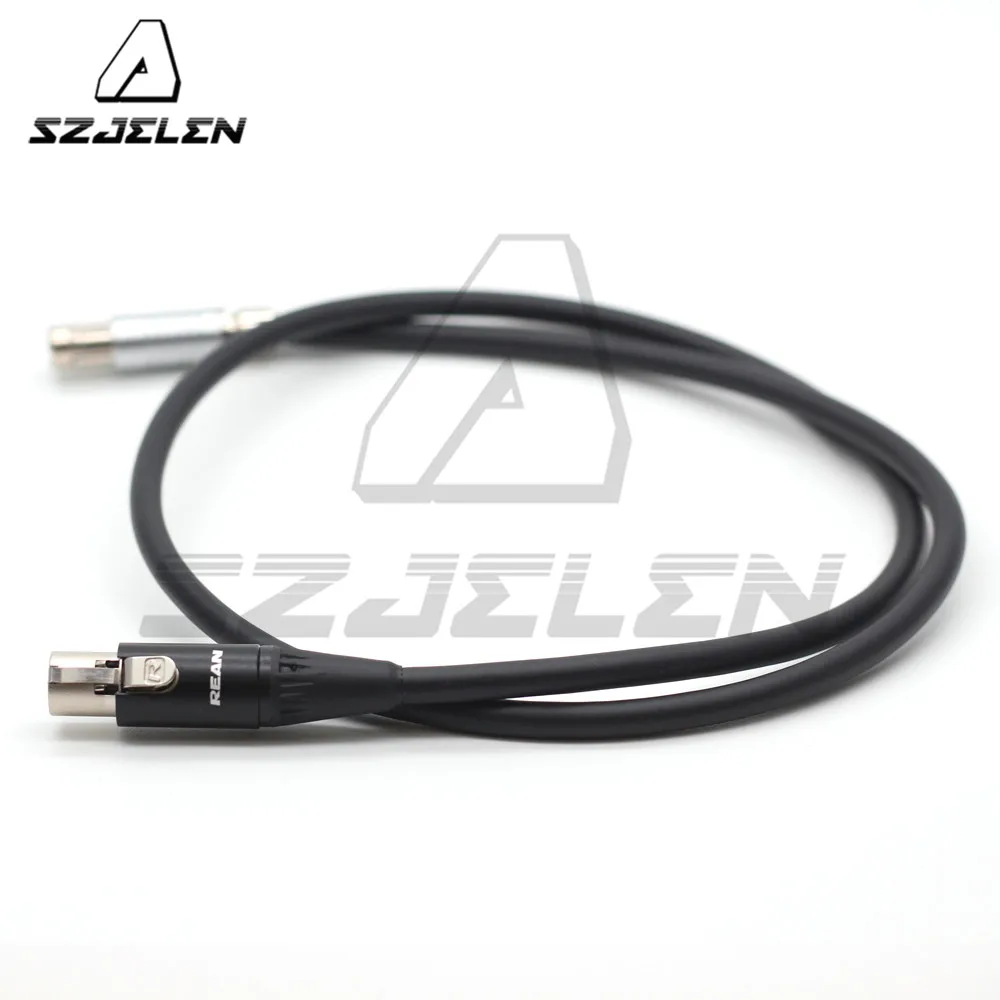 RS 3pin штекер для mini XLR 4pin Женский Для TVLOGIC OLED imager VFM-055A 058 056 кабель питания для монитора